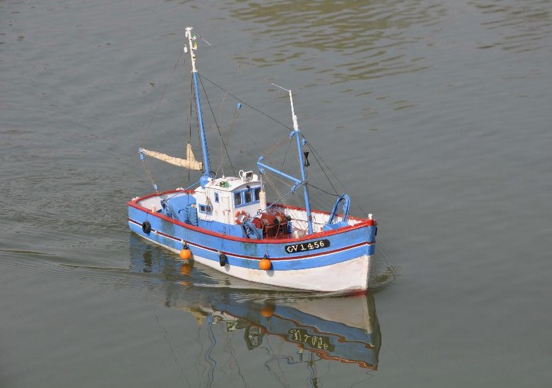 chalutier sardinier st-yves, réalisation de modélisme naval