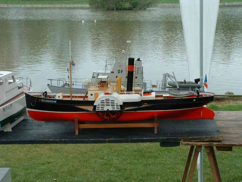 côté du glasgow bateau à vapeur, modélisme naval
