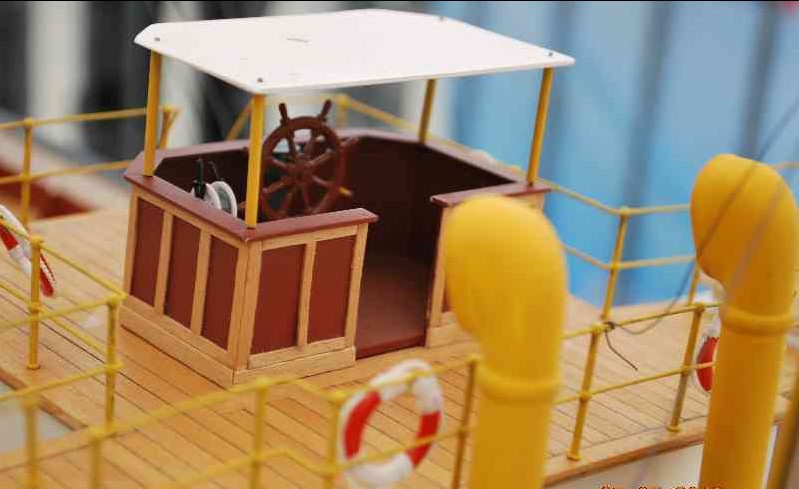cabine du glasgow bateau à vapeur, modélisme naval